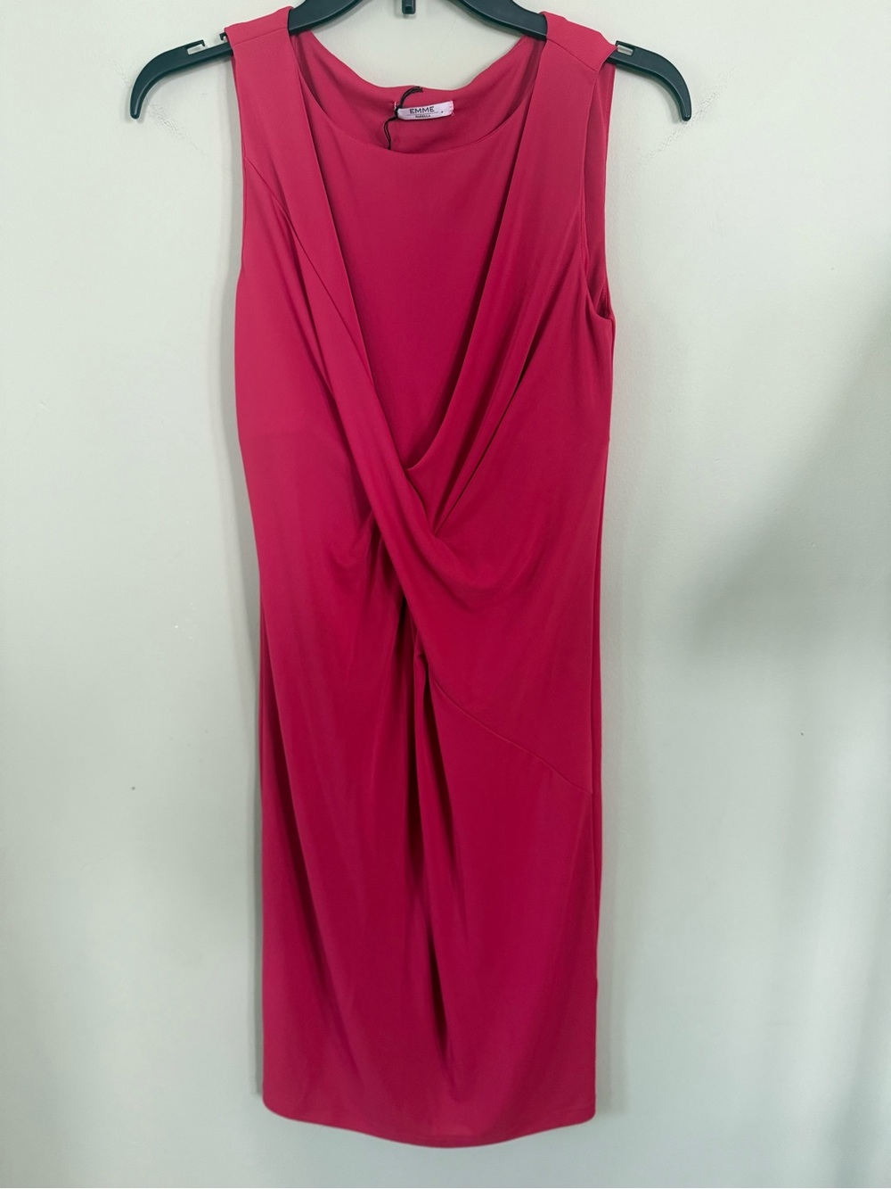 Sleeveless Twist-Front Pink Dress